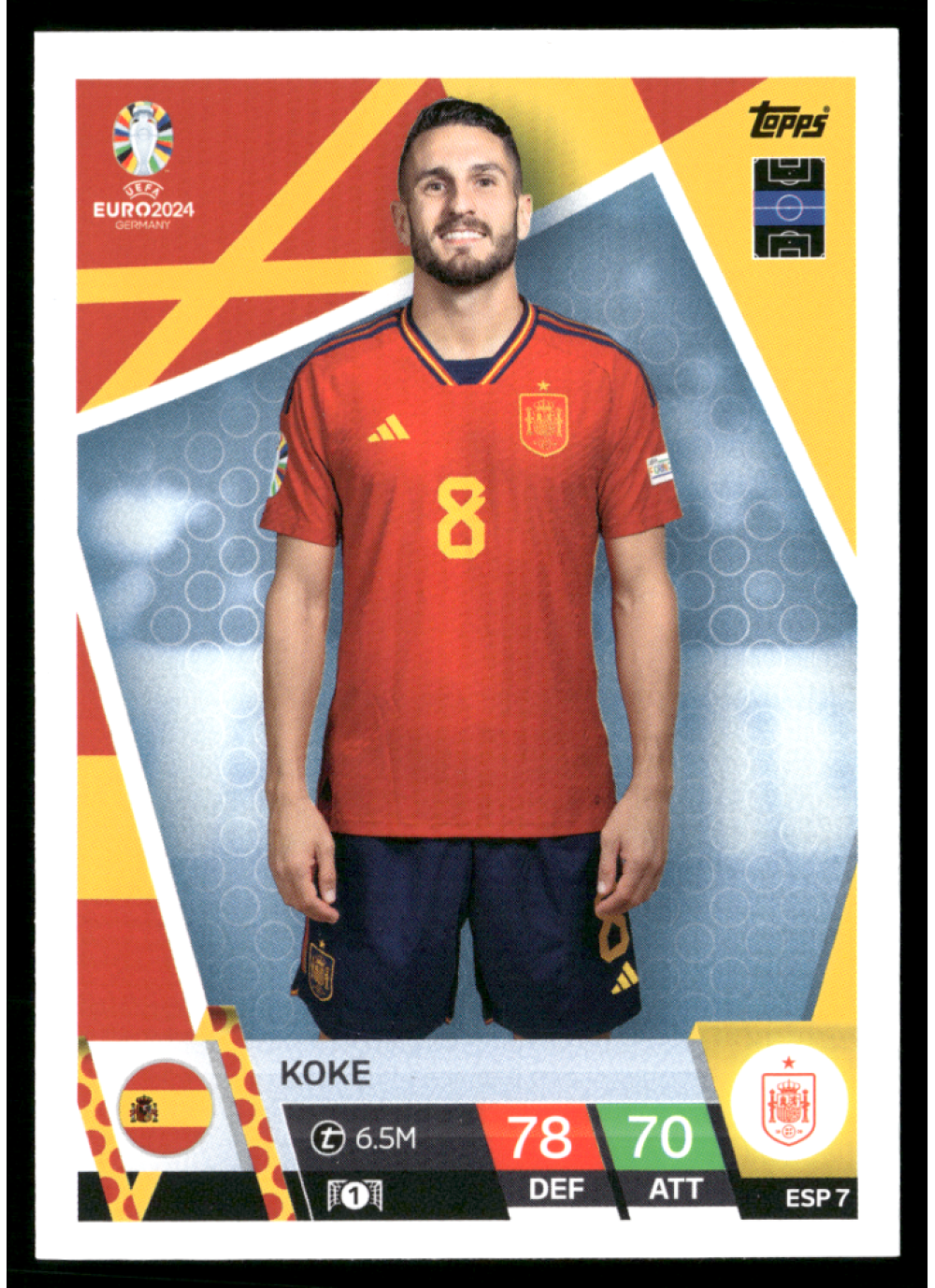 Koke, Kartička, Topps Match Attax UEFA EURO 2024, BASE