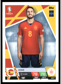 Koke, Kartička, Topps Match Attax UEFA EURO 2024, BASE