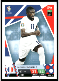 Ousmane Dembélé, Kartička, Topps Match Attax UEFA EURO 2024, BASE