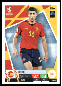 Rodri, Kartička, Topps Match Attax UEFA EURO 2024, BASE