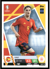 Gavi, Kartička, Topps Match Attax UEFA EURO 2024, BASE