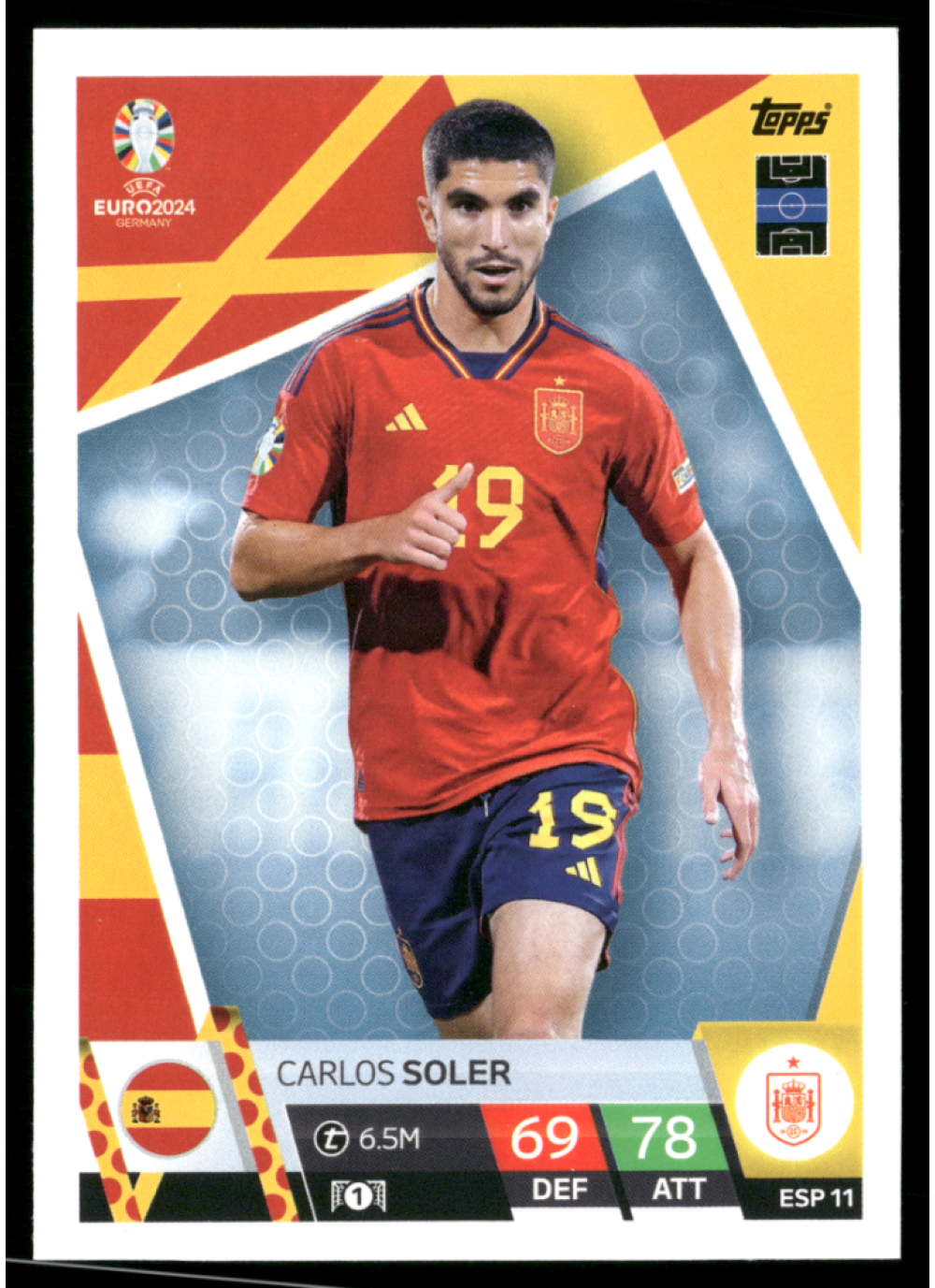 Carlos Soler, Kartička, Topps Match Attax UEFA EURO 2024, BASE