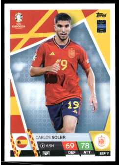 Carlos Soler, Kartička, Topps Match Attax UEFA EURO 2024, BASE