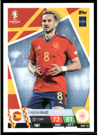 Fabián Ruiz, Kartička, Topps Match Attax UEFA EURO 2024, BASE