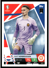 Bart Verbruggen, Kartička, Topps Match Attax UEFA EURO 2024, BASE