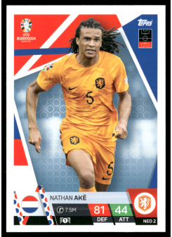 Nathan Aké, Kartička, Topps Match Attax UEFA EURO 2024, BASE