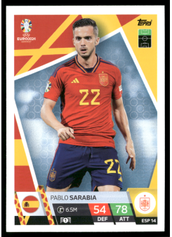 Pablo Sarabia, Kartička, Topps Match Attax UEFA EURO 2024, BASE