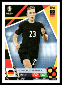 Nico Schlotterbeck, Kartička, Topps Match Attax UEFA EURO 2024, BASE