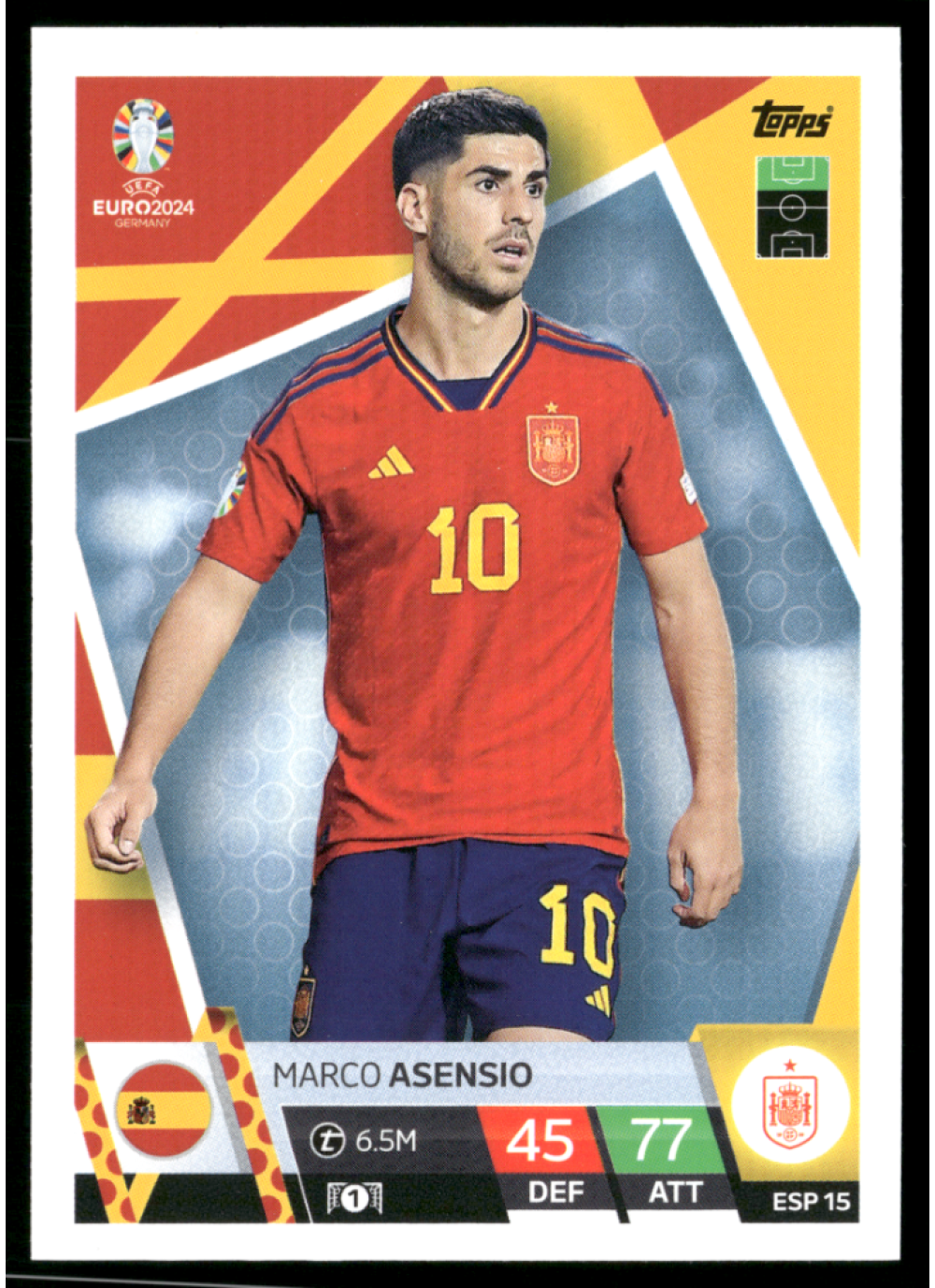 Marco Asensio, Kartička, Topps Match Attax UEFA EURO 2024, BASE
