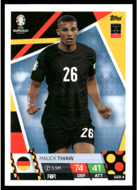 Malick Thiaw, Kartička, Topps Match Attax UEFA EURO 2024, BASE