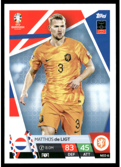 Matthijs de Ligt, Kartička, Topps Match Attax UEFA EURO 2024, BASE