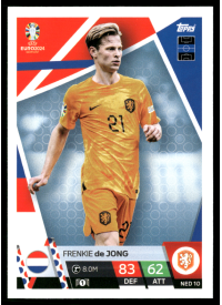 Frenkie de Jong, Kartička, Topps Match Attax UEFA EURO 2024, BASE