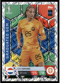 Xavi Simons, Kartička, Topps Match Attax UEFA EURO 2024, BASE