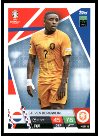 Steven Bergwijn, Kartička, Topps Match Attax UEFA EURO 2024, BASE