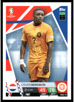 Steven Bergwijn, Kartička, Topps Match Attax UEFA EURO 2024, BASE
