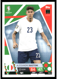 Alessandro Bastoni, Kartička, Topps Match Attax UEFA EURO 2024, BASE