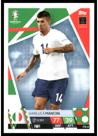 Gianluca Mancini, Kartička, Topps Match Attax UEFA EURO 2024, BASE