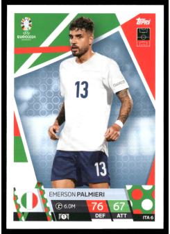 Emerson Palmieri, Kartička, Topps Match Attax UEFA EURO 2024, BASE