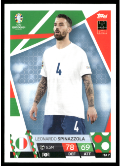 Leonardo Spinazzola, Kartička, Topps Match Attax UEFA EURO 2024, BASE
