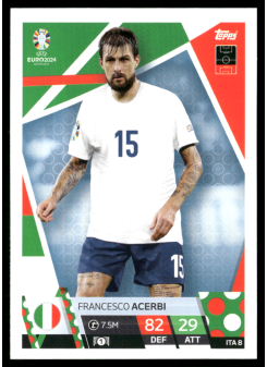 Francesco Acerbi, Kartička, Topps Match Attax UEFA EURO 2024, BASE