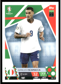 Gianluca Scamacca, Kartička, Topps Match Attax UEFA EURO 2024, BASE