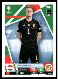 Dénes Dibusz, Kartička, Topps Match Attax UEFA EURO 2024, BASE