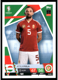 Attila Fiola, Kartička, Topps Match Attax UEFA EURO 2024, BASE