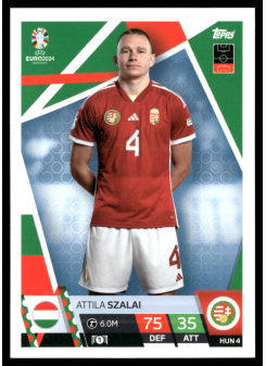 Attila Szalai, Kartička, Topps Match Attax UEFA EURO 2024, BASE