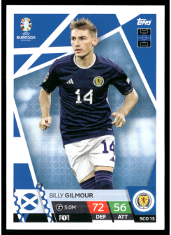 Billy Gilmour, Kartička, Topps Match Attax UEFA EURO 2024, BASE