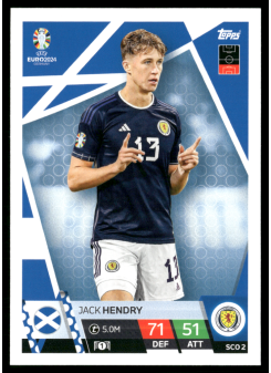 Jack Hendry, Kartička, Topps Match Attax UEFA EURO 2024, BASE