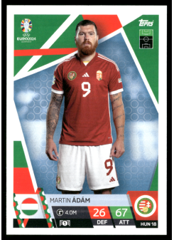 Martin Ádám, Kartička, Topps Match Attax UEFA EURO 2024, BASE