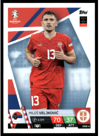 Miloš Veljković, Kartička, Topps Match Attax UEFA EURO 2024, BASE