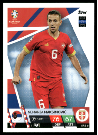 Nemanja Maksimović, Kartička, Topps Match Attax UEFA EURO 2024, BASE