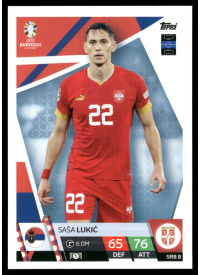 Saša Lukić, Kartička, Topps Match Attax UEFA EURO 2024, BASE