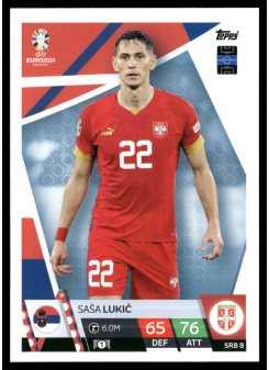 Saša Lukić, Kartička, Topps Match Attax UEFA EURO 2024, BASE