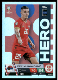 Sergej Milinković-Savić, Kartička, Topps Match Attax UEFA EURO 2024, BASE