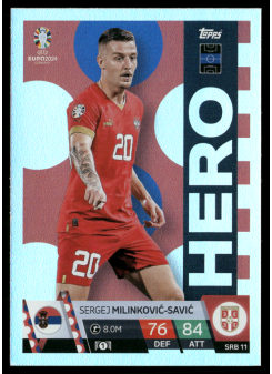 Sergej Milinković-Savić, Kartička, Topps Match Attax UEFA EURO 2024, BASE