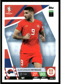 Aleksandar Mitrović, Kartička, Topps Match Attax UEFA EURO 2024, BASE