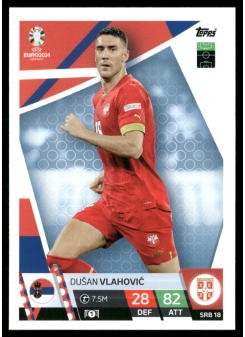 Dušan Vlahović, Kartička, Topps Match Attax UEFA EURO 2024, BASE