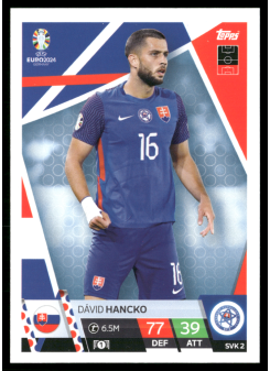 Dávid Hancko, Kartička, Topps Match Attax UEFA EURO 2024, BASE
