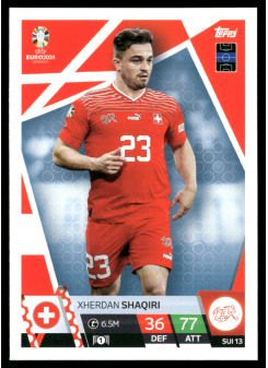 Xherdan Shaqiri, Kartička, Topps Match Attax UEFA EURO 2024, BASE