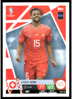 Djibril Sow, Kartička, Topps Match Attax UEFA EURO 2024, BASE