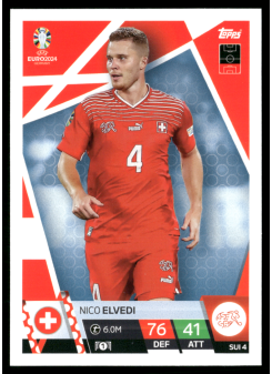 Nico Elvedi, Kartička, Topps Match Attax UEFA EURO 2024, BASE