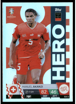 Manuel Akanji, Kartička, Topps Match Attax UEFA EURO 2024, BASE