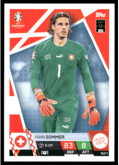 Yann Sommer, Kartička, Topps Match Attax UEFA EURO 2024, BASE