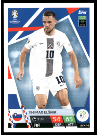 Timi Elšnik, Kartička, Topps Match Attax UEFA EURO 2024, BASE Timi Elšnik, Kartička, Topps Match Attax UEFA EURO 2024, BASE