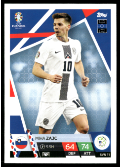 Miha Zajc, Kartička, Topps Match Attax UEFA EURO 2024, BASE