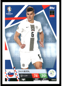 Jaka Bijol, Kartička, Topps Match Attax UEFA EURO 2024, BASE