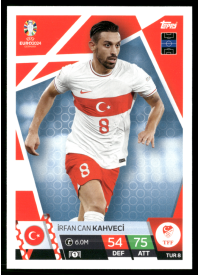 İrfan Can Kahveci, Kartička, Topps Match Attax UEFA EURO 2024, BASE İrfan Can Kahveci, Kartička, Topps Match Attax UEFA EURO 2024, BASE