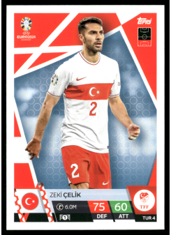 Zeki Çelik, Kartička, Topps Match Attax UEFA EURO 2024, BASE